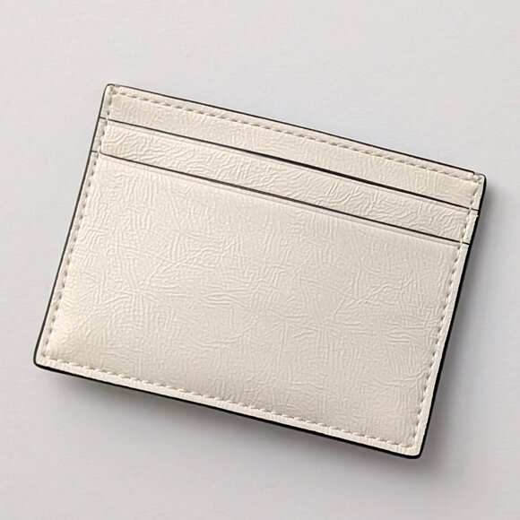 NWT kate spade Bridget Crinkle Patent Small Slim Card Holder, Meringue - Picture 2 of 5